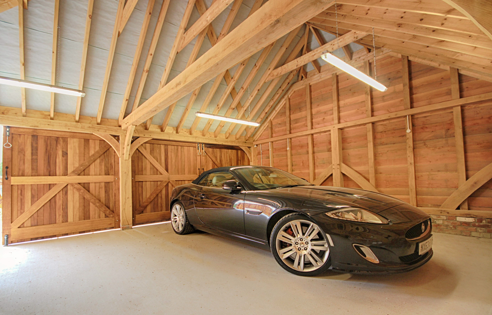 Interior of Oak Barn Garage